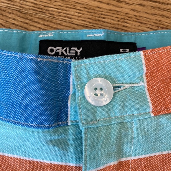 NWT Mens nostalgia walking shorts 100% cotton striped lightweight cerulean - Picture 4 of 8